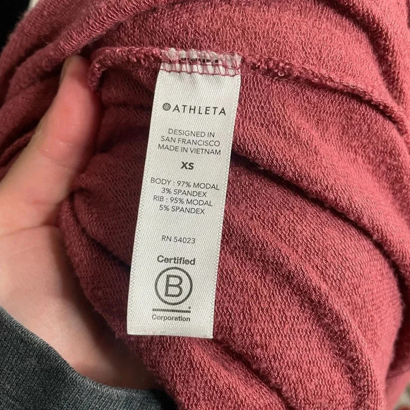 Athleta Pranayama Restore Wrap Open Front Cardigan in Rose Color - Picture 10 of 11